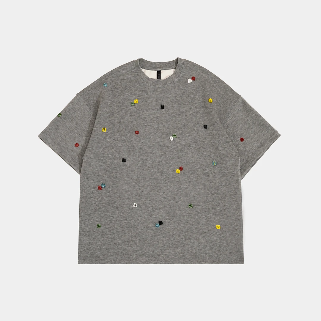 25N夏季新款轻奢高级感美式街头潮流原创净版设计短袖大T 152552