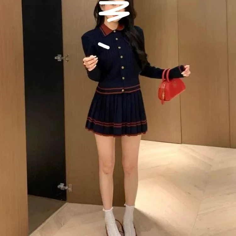 小妳XiaoNi———（春秋款针织套装裙2430547）