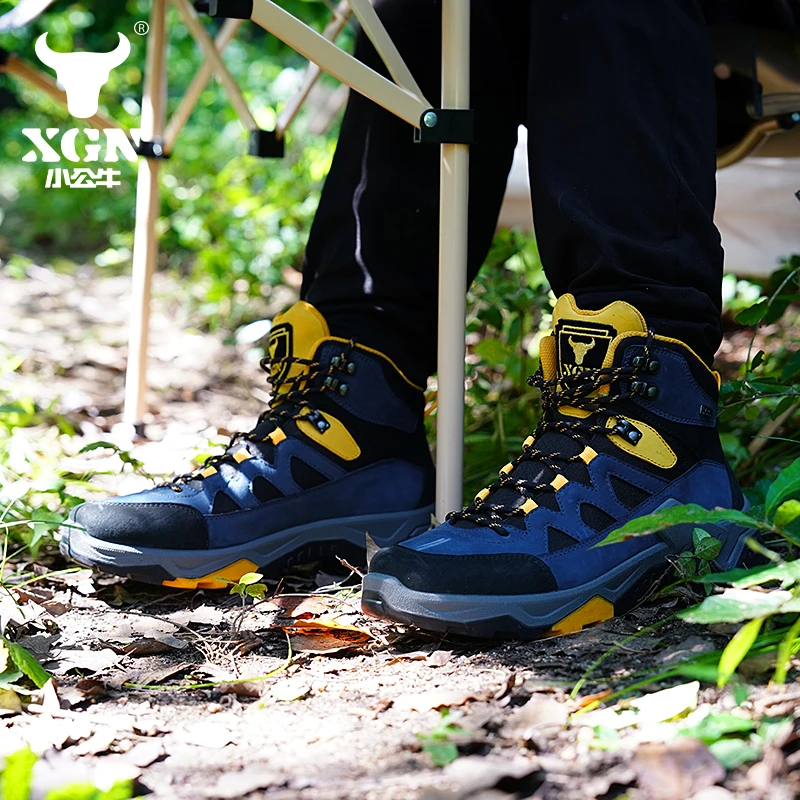 XGN小公牛跃峰系列男女款中高帮eVENT防水登山鞋