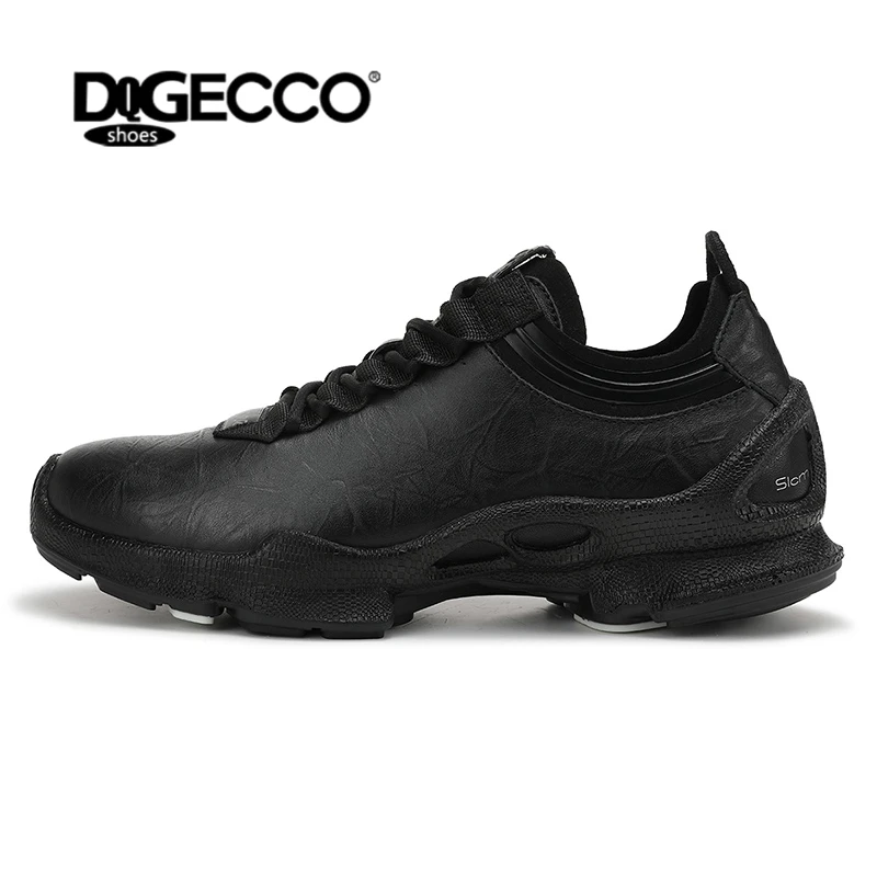 DQGECCO爱步特伦运动男鞋休闲百搭舒适跑步健身鞋头层牛皮健步鞋