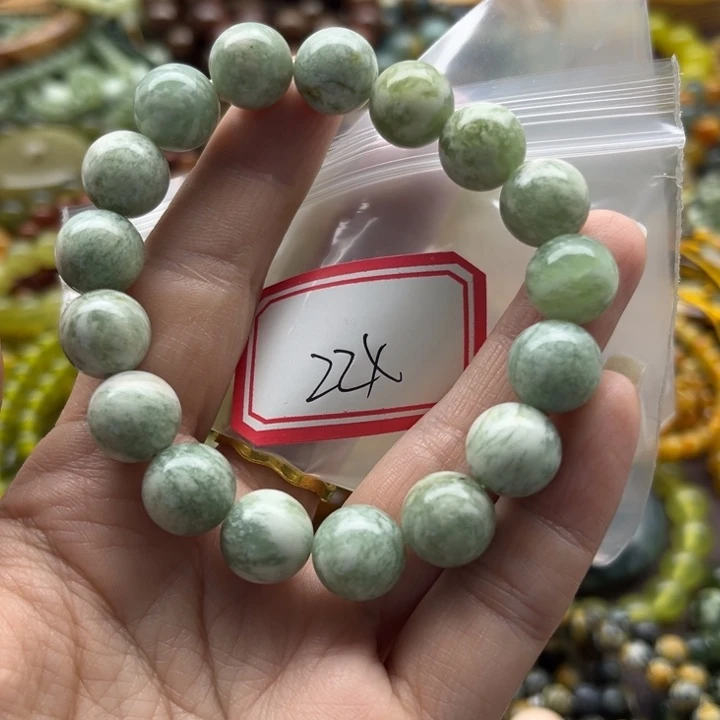 蛇纹石玉未镶嵌手链