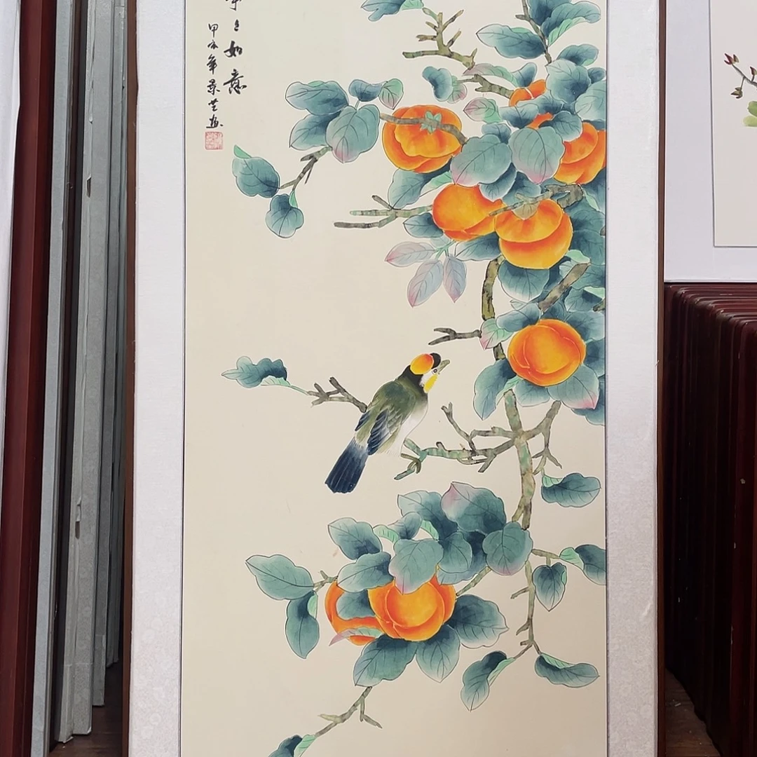 国画带框尺寸63*123厘米