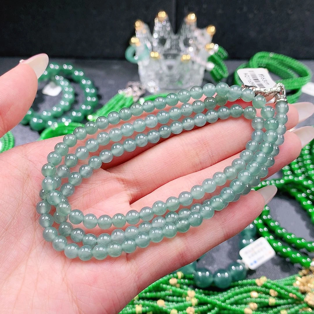 翡翠未镶嵌手链项链