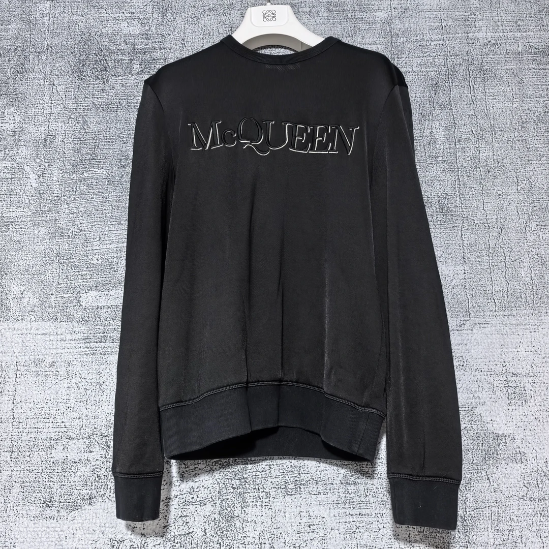 99新 Alexander McQueen/亚历山大·麦昆 刺绣logo卫衣43026