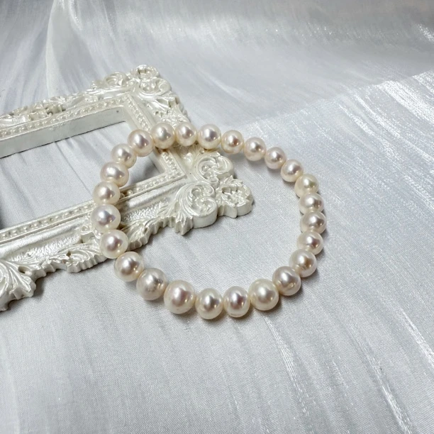 淡水无核珍珠手链 7.3-8.3mm  约17cm