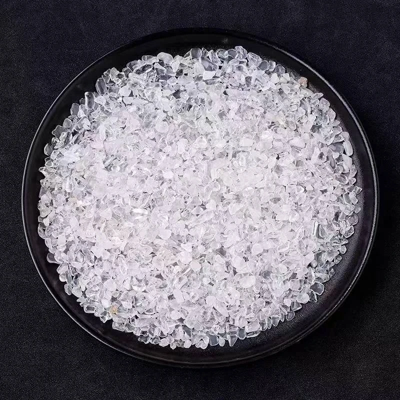 大颗粒水晶消磁石 碎石白水晶卡
