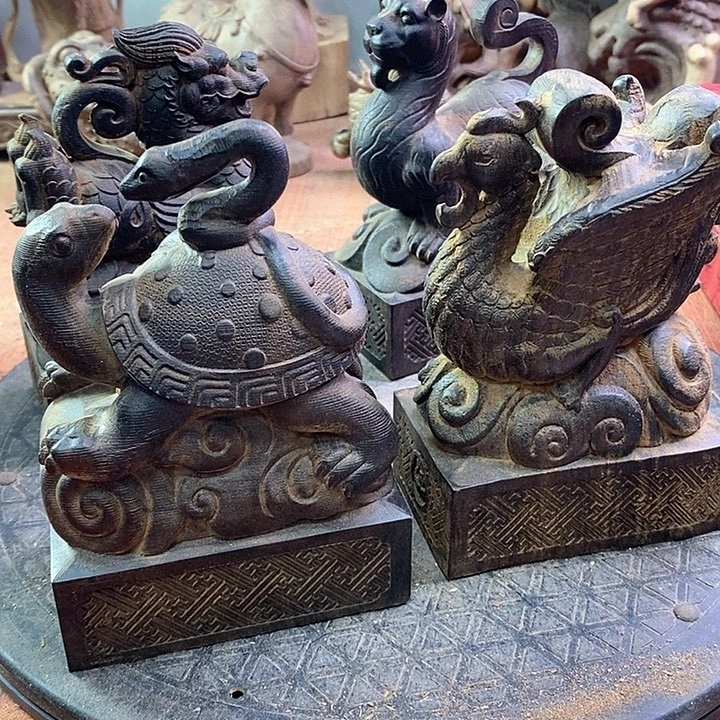 木石**来木雕艺术作品