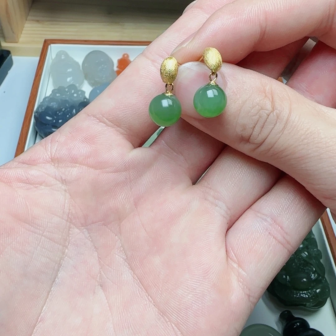 银S925镶嵌和田玉珠宝半成品