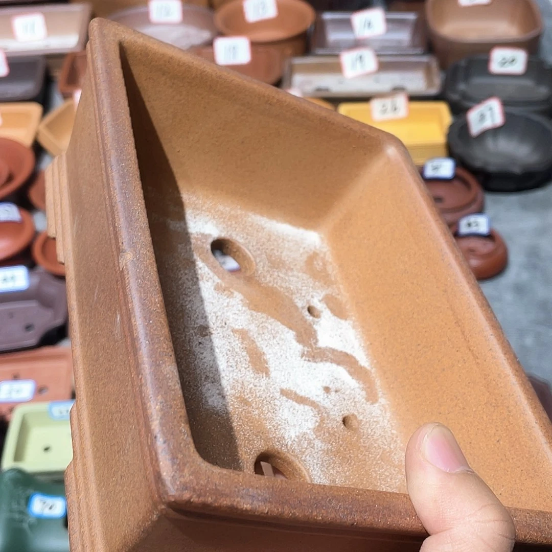 紫砂小盆17.5*12.5*5微瑕