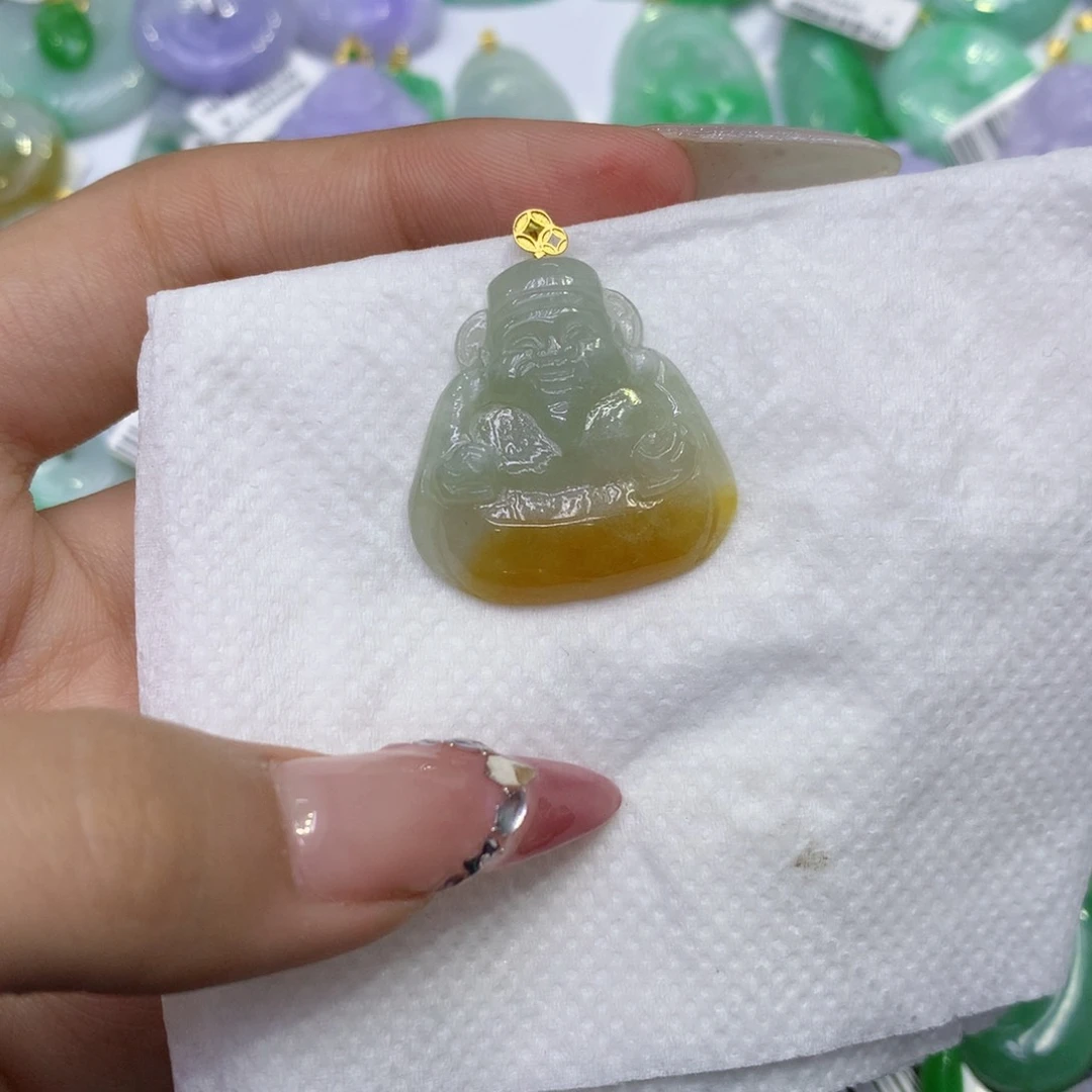 颈饰18K金镶嵌翡翠11111111111111