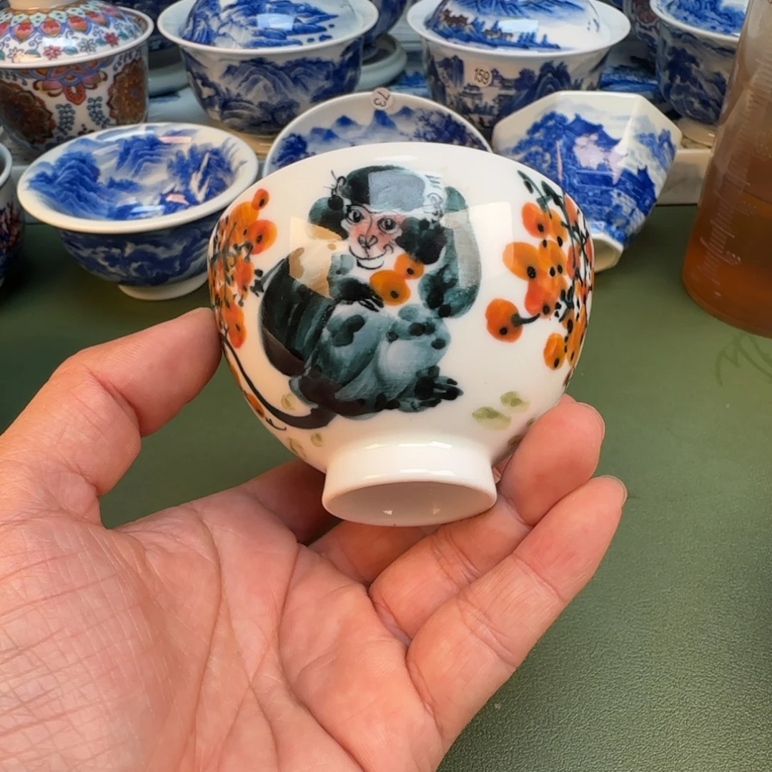 纯手工纯手绘茶具石头21