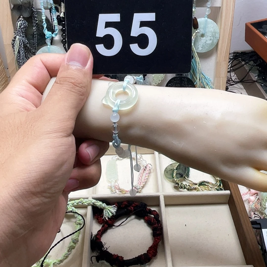 蛇纹石玉合金颈饰