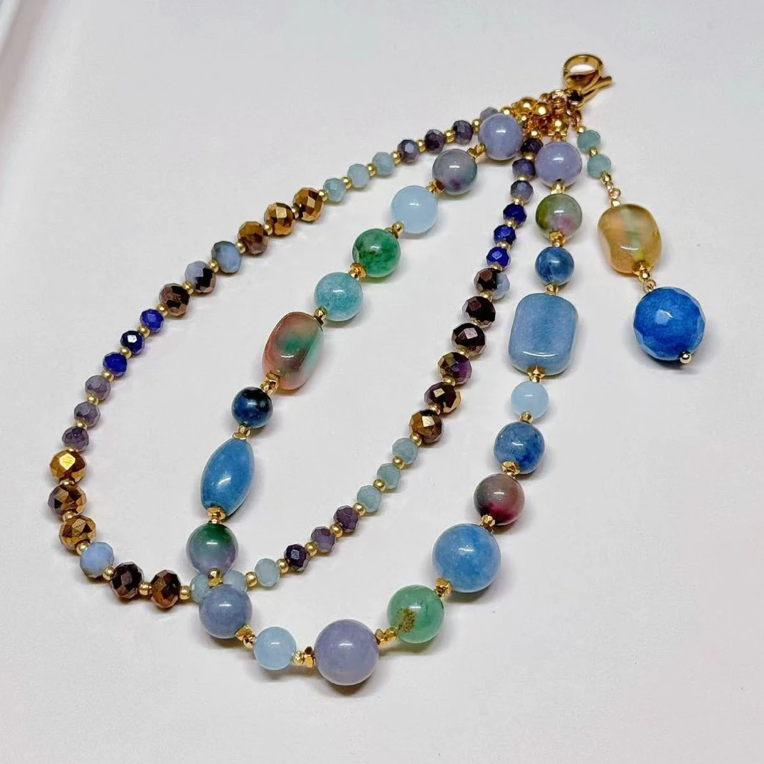 山涧清溪 原创文玩玉米链 手工diy