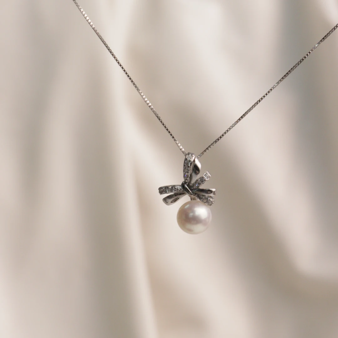 吊坠925银 蝴蝶结吊坠  DA039