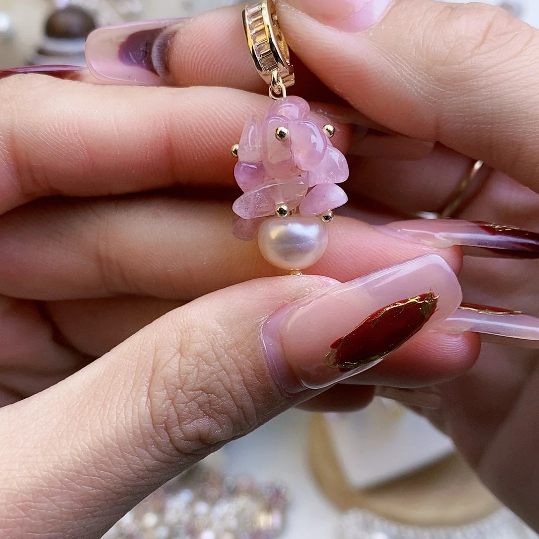 淡水珍珠颈饰银S925镶嵌