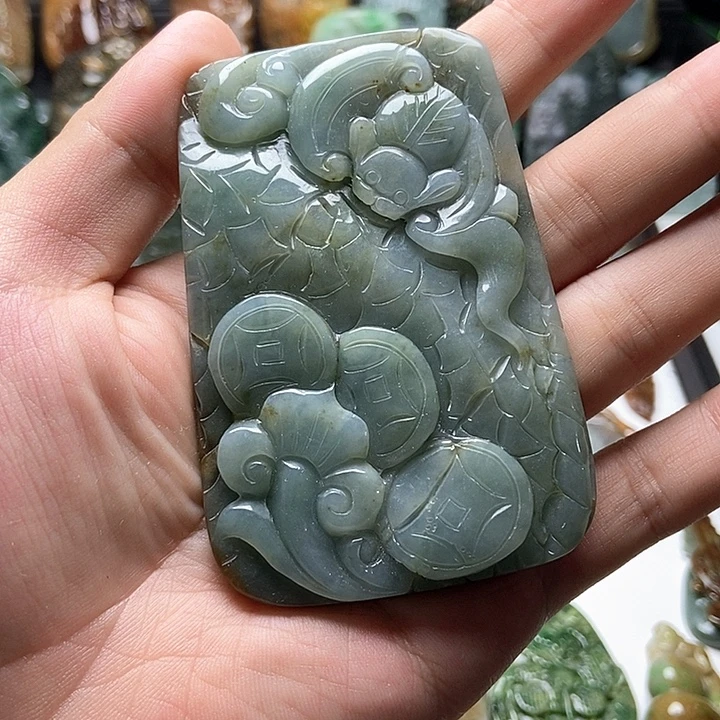颈饰未镶嵌翡翠翡翠a货