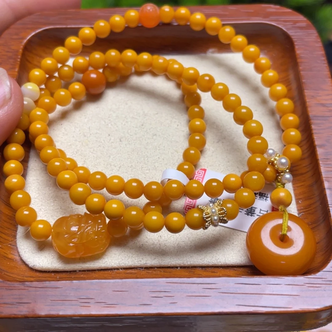 蜜蜡手链未镶嵌手串