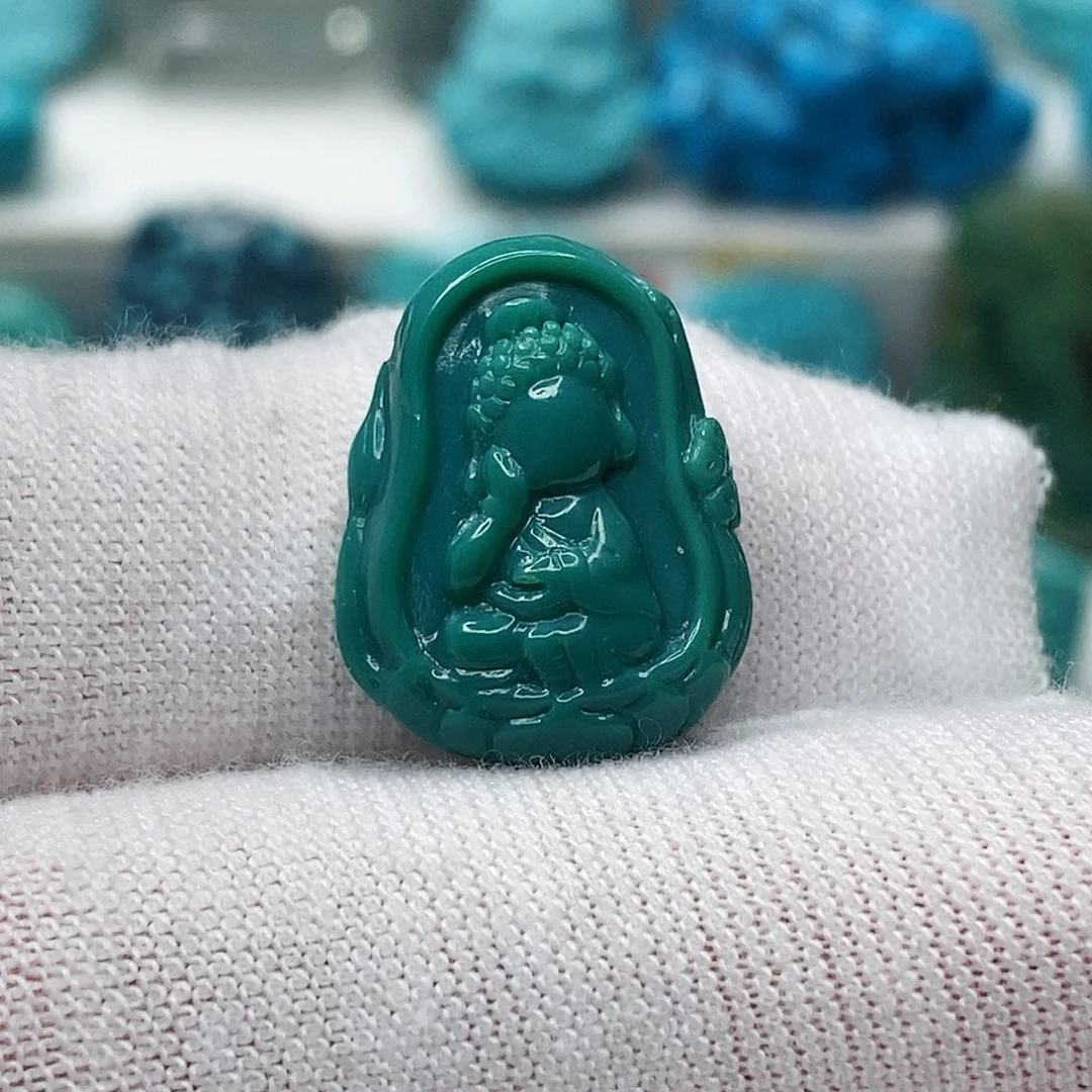 绿松石未镶嵌天然原矿 地大质检