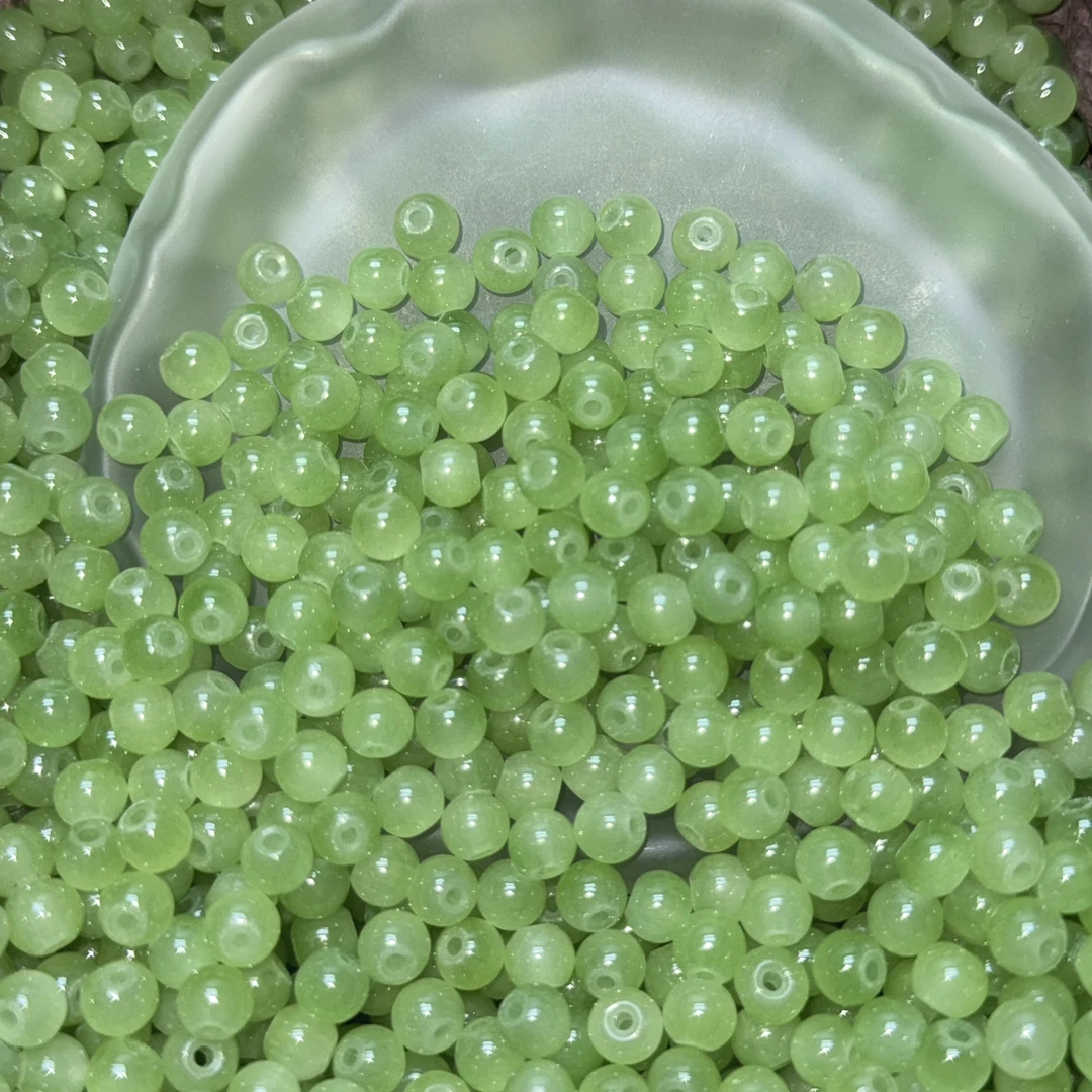 高质量卡6仿玉琉璃珠