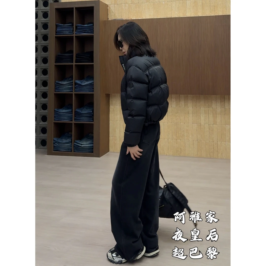 阿雅家-97C59-夜皇后《超巴黎》植绒加厚冬季百搭显瘦韩版牛仔裤