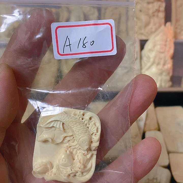 天然猛犸牙雕刻残次品