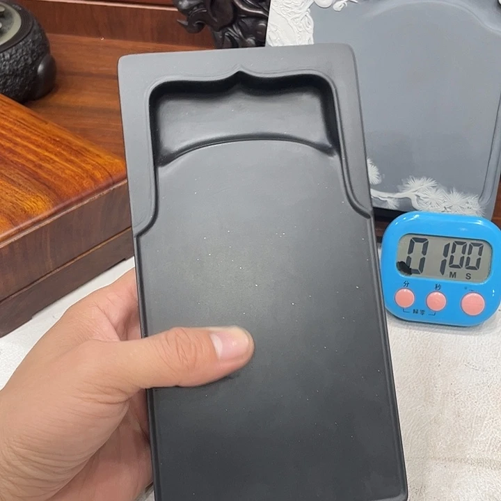 满***客易砚老坑黑玉岩砚台砚台砚台