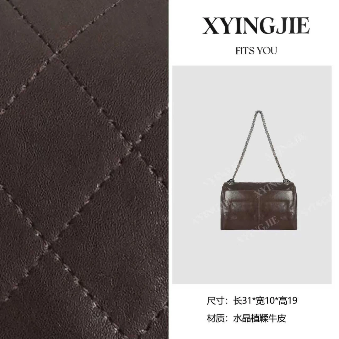 XYINGJIE· 原创设计 真皮高定手提单肩包 BV6756-咖啡