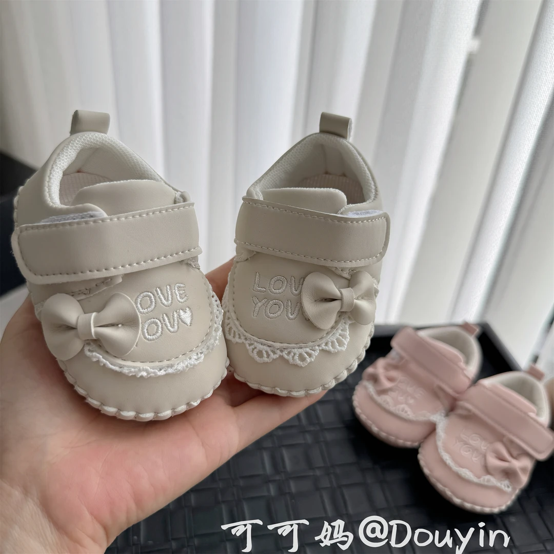 春秋婴幼儿0一1岁3-6-9个月女宝宝公主小皮鞋可爱百搭软底学步鞋