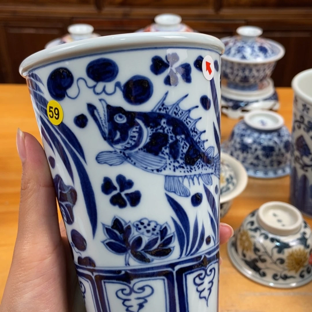 手绘现代茶具非古董