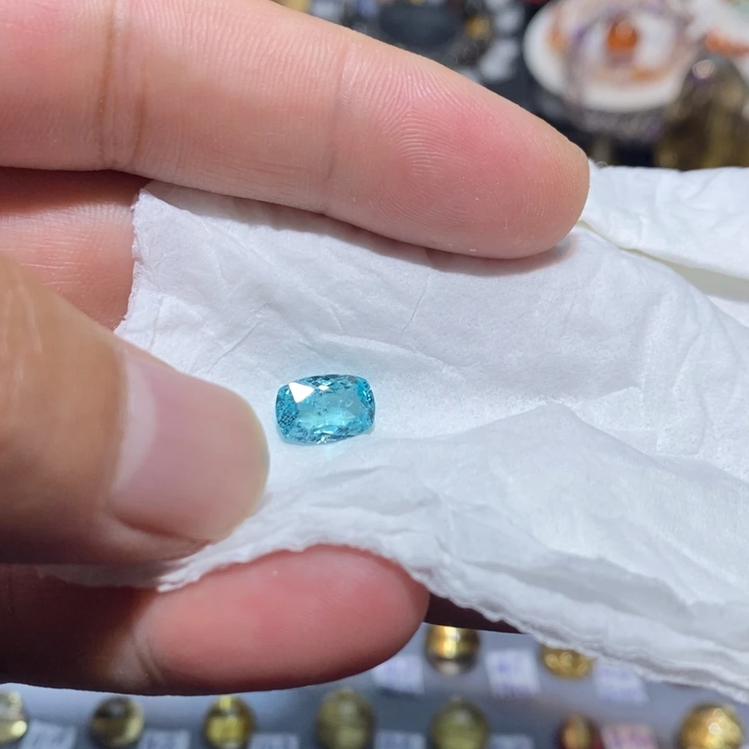 未镶嵌戒指碧玺帕拉伊巴戒指