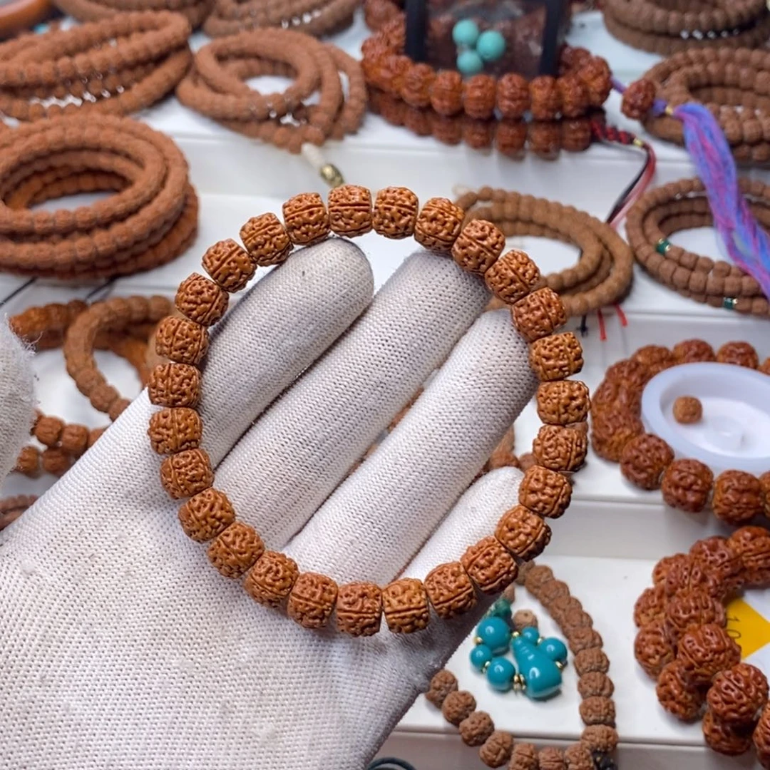 丨***丨手串金刚菩提五瓣龙切盘龙，尺寸10.5+