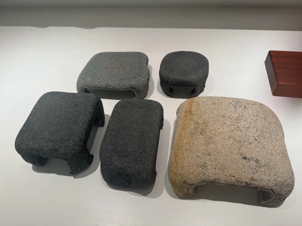 青石 盆景凳5件一起