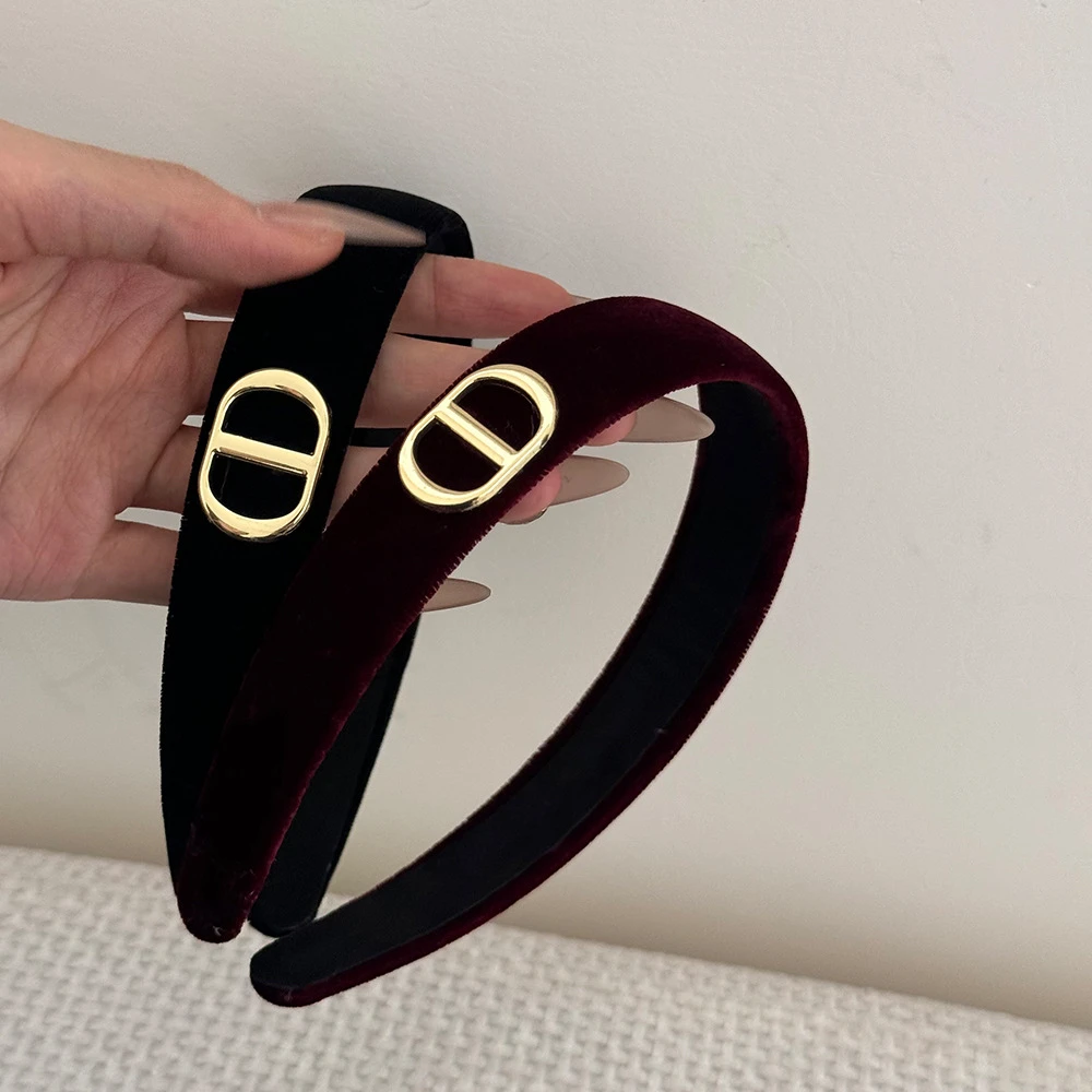 韩系复古猪鼻子植绒百搭发箍2025宽边头箍高级感头箍赫本风发箍女