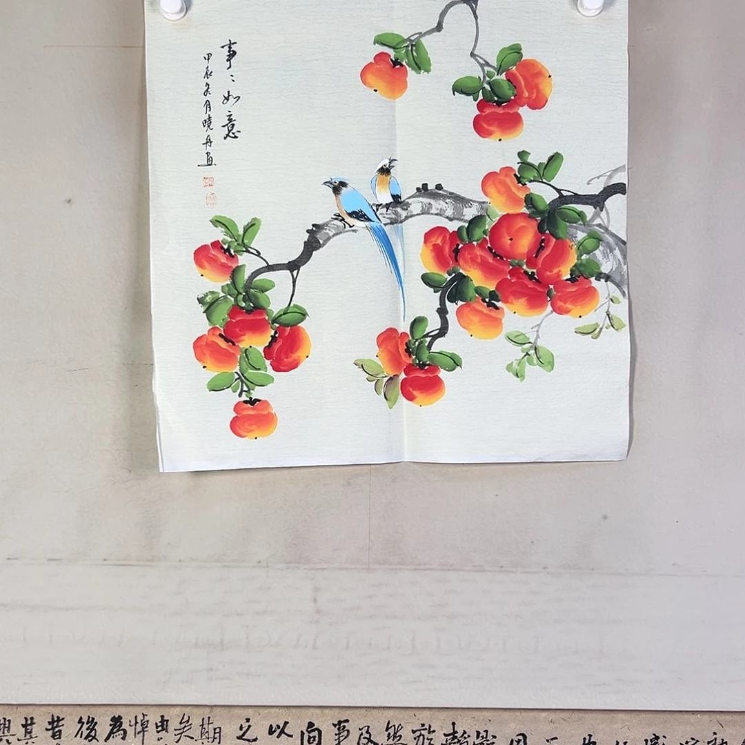 国画131 花鸟在此鸣叫时还要一