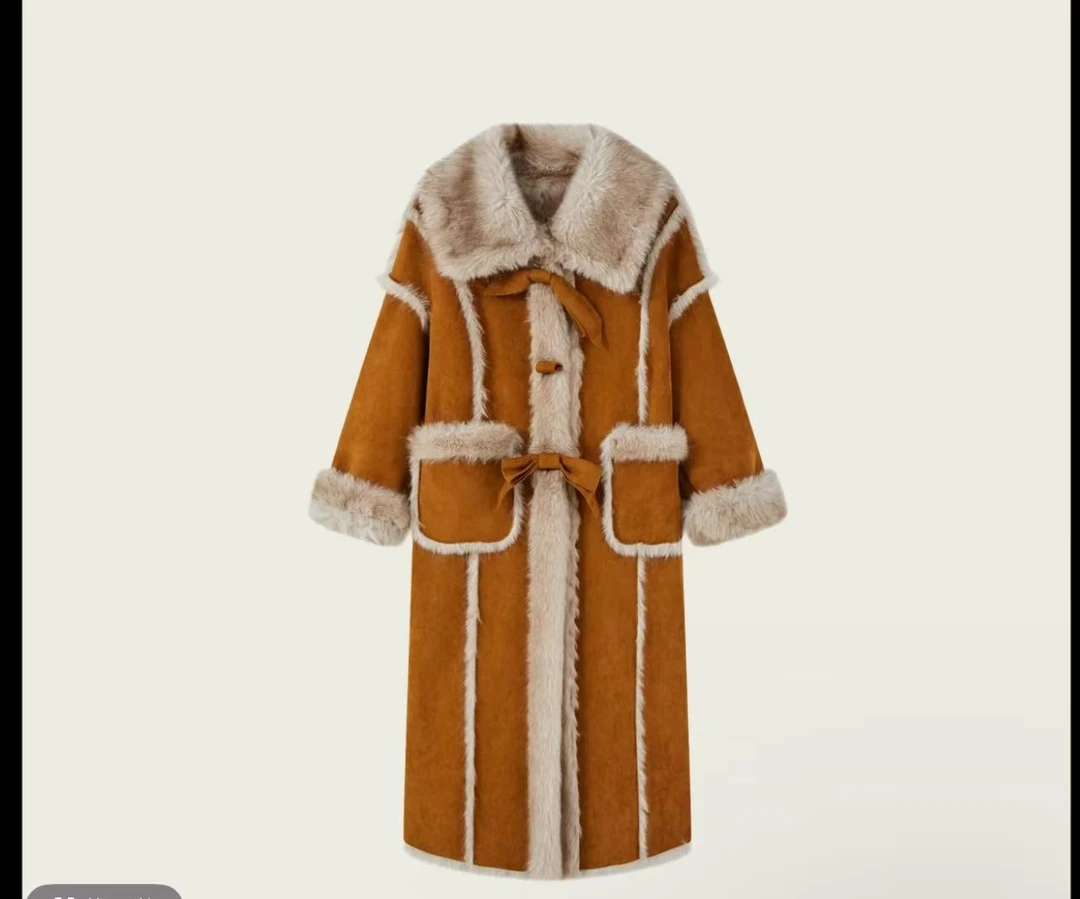 【薇哥内部自营】时尚款毛毛外套2883