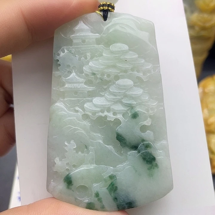 翡翠未镶嵌颈饰天然翡翠