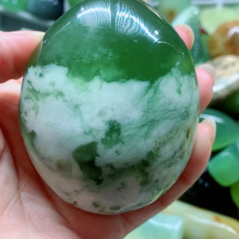 蛇纹石玉未镶嵌手把件