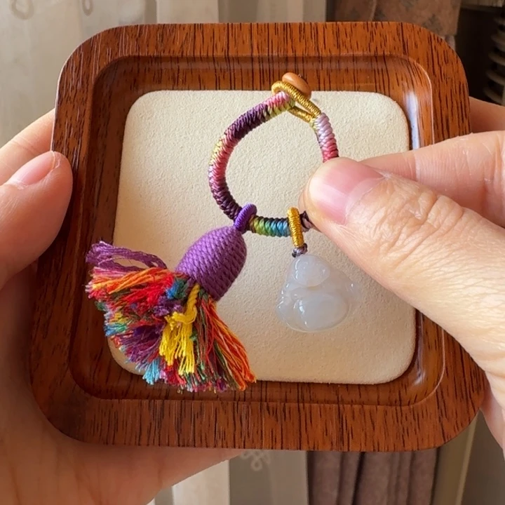 翡翠未镶嵌颈饰钥匙扣5