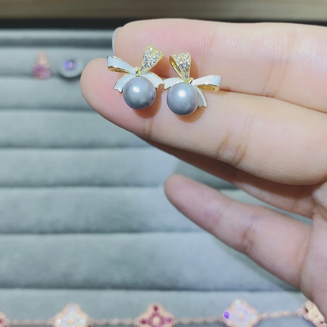 【闪购商品】银S925镶嵌耳饰托帕石