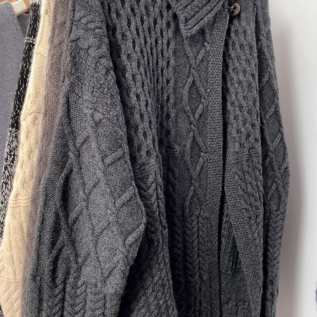 加厚 斗篷款 羊绒衫