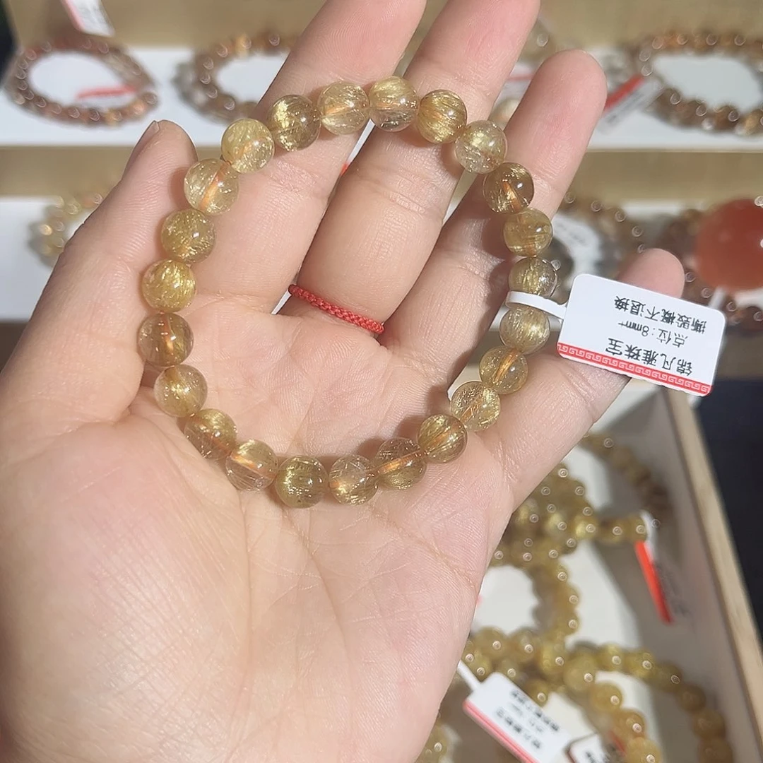 手串未镶嵌水晶晶莹剔透