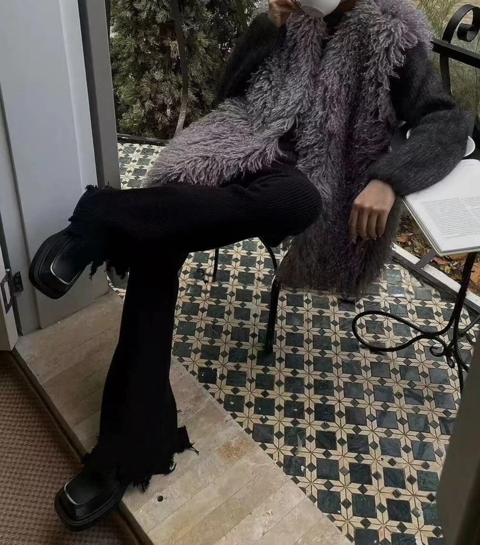 Z.X 设计款毛毛马甲 81206