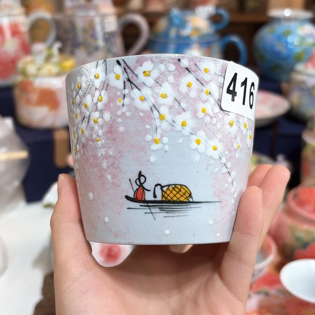 景德镇手绘高温釉下彩陶瓷茶具