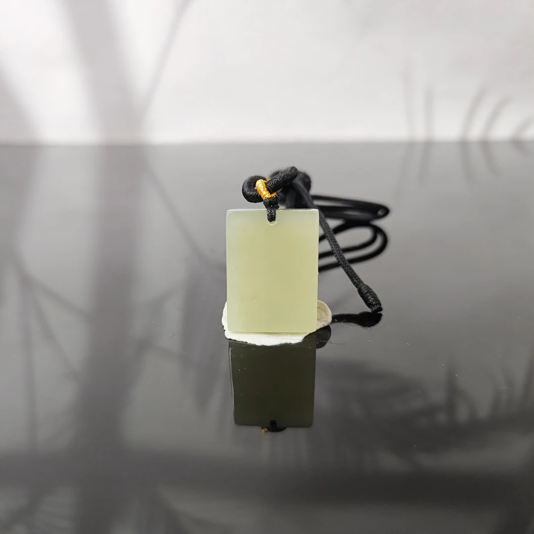 X和田玉无事牌吊坠0734