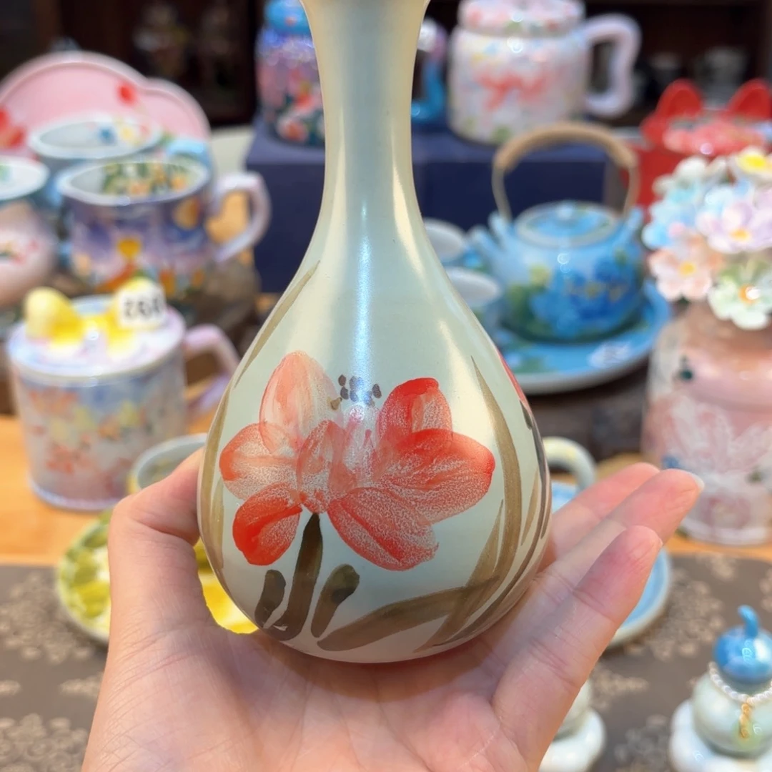 景德镇手绘高温釉下彩陶瓷茶具