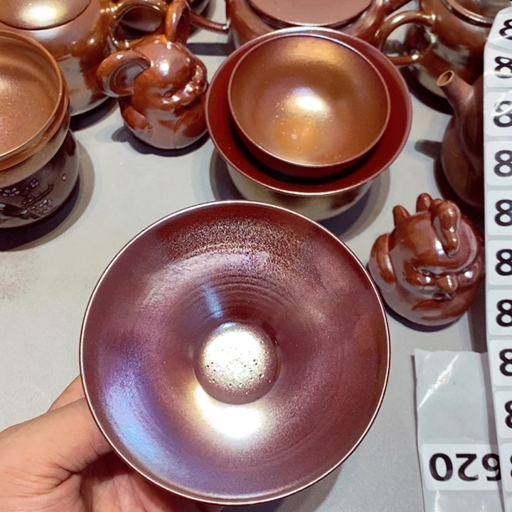 柴烧茶具陶瓷杯子