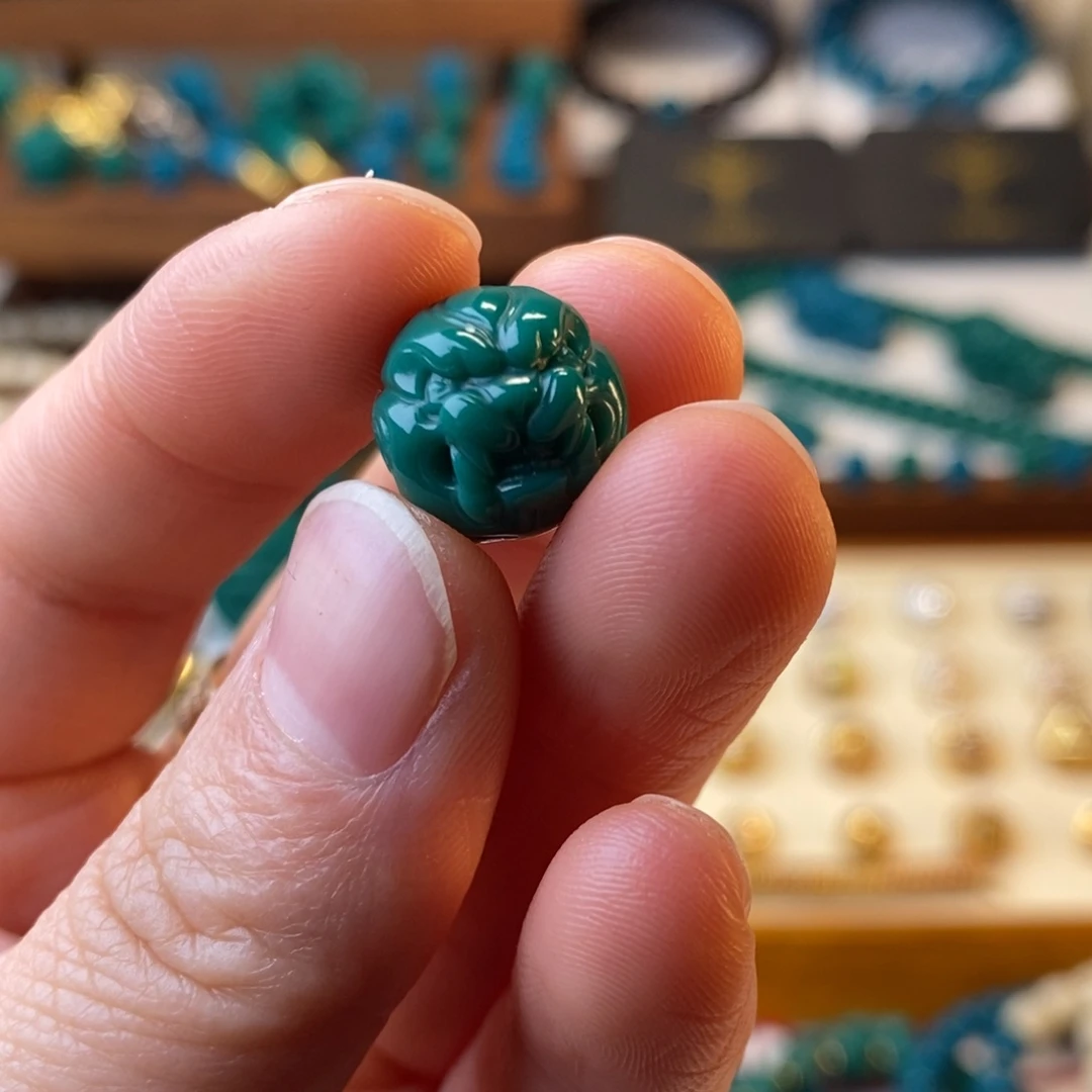 琉璃DIY地狱色13mm二代兽珠