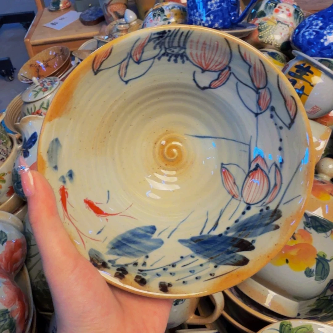 瓷片景德镇陶瓷手工手绘