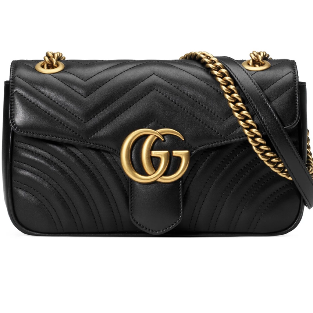 99新 GUCCI/古驰 古驰/Gucci马蒙26黑金16715390