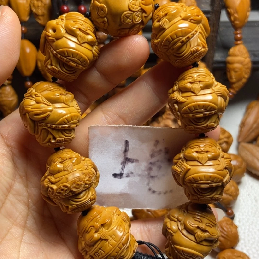 【闪购商品】手串/手链橄榄核相**缘站立财神微上色